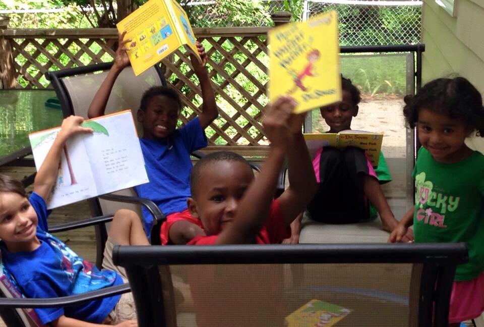 TeachStanley's tweet image. Kids need a weekend activity? Try a themed #bookclub! Mine had fun inventing their own &quot;Dr. Seuss&quot; words! #drseuss