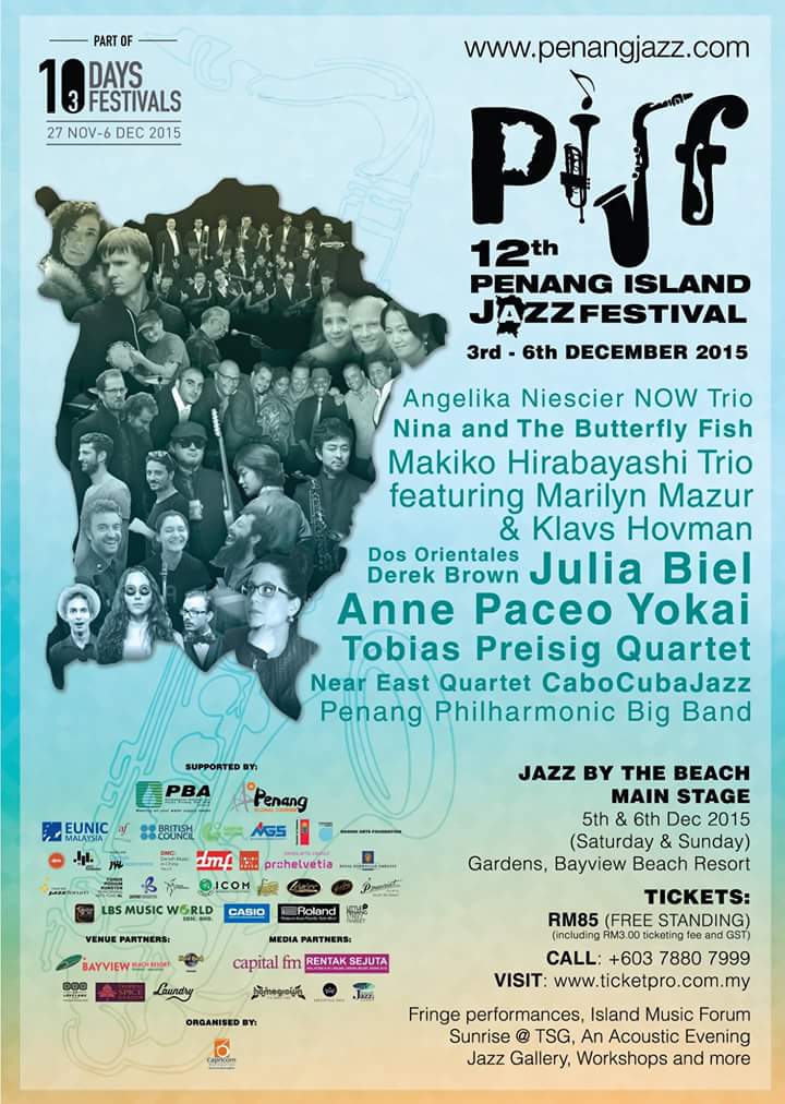 ThePaulAugustin's tweet photo. Penang Island Jazz Festival! 12 years old on 3rd - 6th Dec. 2015! #pijf2015 #pijf #penangislandjazzfestival #Penang https://t.co/Ju87qdxZcY