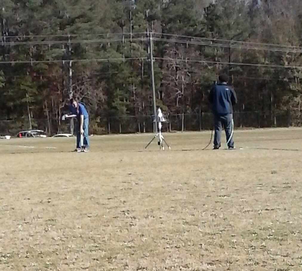 NHSPandG's tweet image. Mr. Novak's physics class ventured outside to show its thanks for gravity by testing its limits. #WeAreNewnan