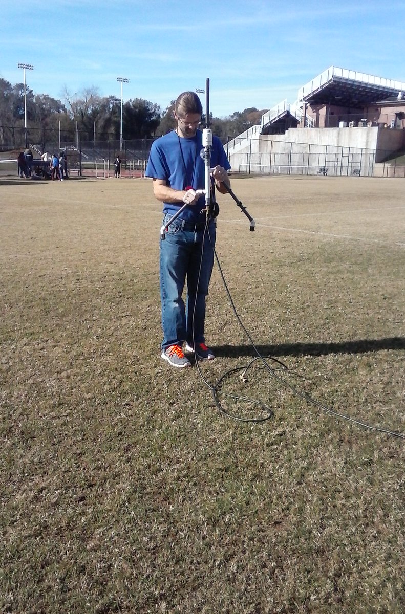 NHSPandG's tweet image. Mr. Novak's physics class ventured outside to show its thanks for gravity by testing its limits. #WeAreNewnan