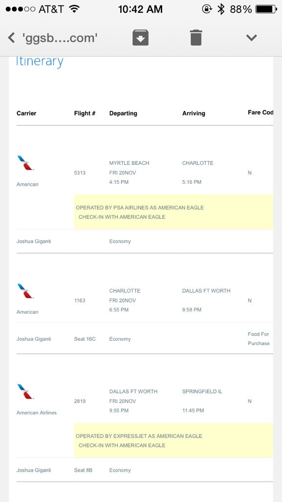 JoshuaGiganti's tweet photo. Figured I'd fly out to Dallas ft worth to check out the ap on my way home.. #3planes #8hours #whyinevergohome https://t.co/SPncXHT1Qg
