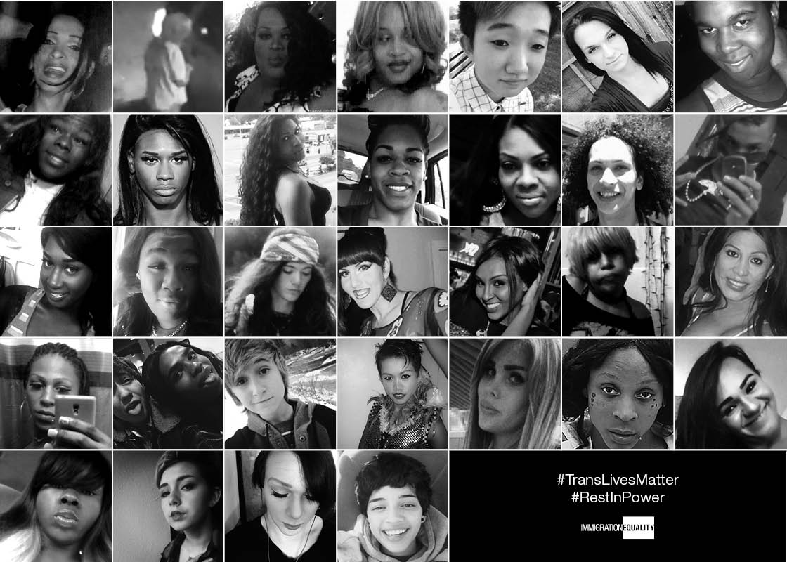 IEquality's tweet photo. Too many #trans people died in 2015. We mourn them and pledge to keep fighting. #RestInPower #TDoR2015 https://t.co/sRDh3aDpsu