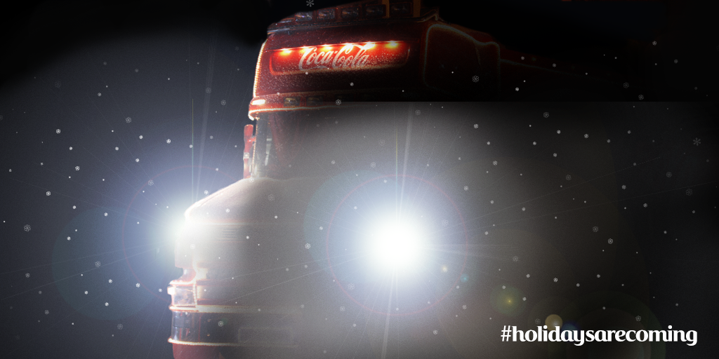 CocaCola_GB's tweet photo. RT if you're looking out for a certain Christmas advert tonight... #holidaysarecoming https://t.co/yHCh2jIgnJ