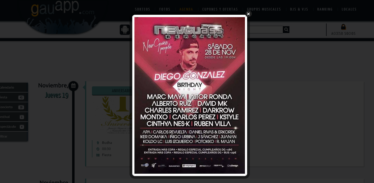gauapp's tweet photo. Sorteamos 5 entradas para el cumple de @DIEGOGONZALEZNG en @newguassoficial con @MarcMayaOficial y d+! RT &amp;FOLLOW! https://t.co/rlZ7kJTo9e