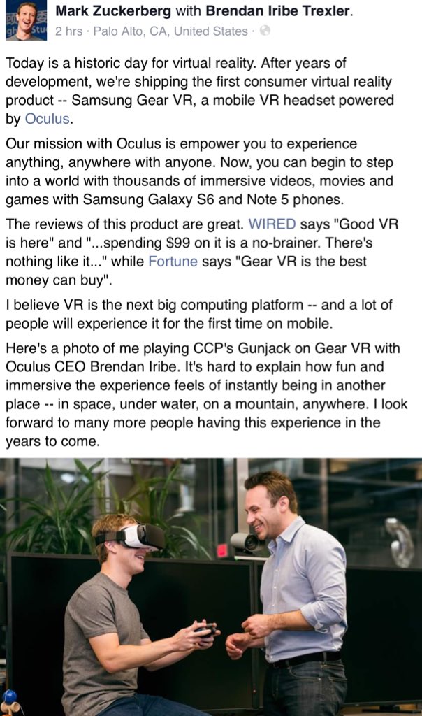 Mr Facebook, Mark Zuckerberg playing <a href="/EVEGunjack/">Gunjack</a> #gunjack