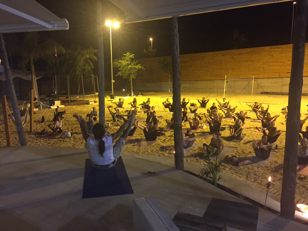 ActivateTF's tweet photo. Never realised yoga could be so funny! #yogabeats #activatetenerife #activateevents https://t.co/je4Xp12I0V