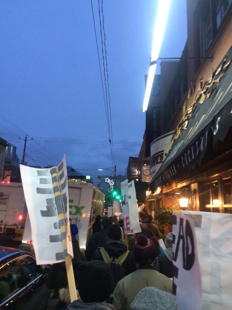 Camp14_Project's tweet photo. #Camp14project taking Spring Garden Road! Hey hey ho ho Kim Jong-un has got to go! https://t.co/zoWsHcLjPc
