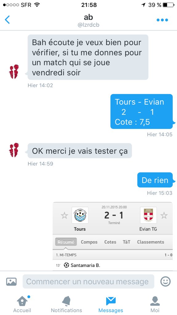 scoreexact100's tweet image. Et voilà le fixed de ce soir qui passe 💶💶