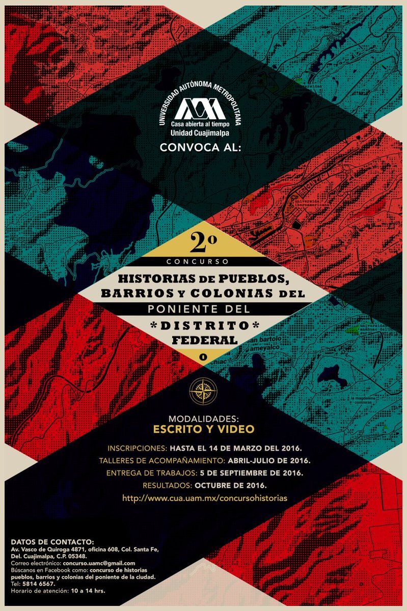ConcursoHpbc's tweet photo. Convocatoria abierta para el Segundo Concurso Historias de pueblos, barrios y colonias del poniente del D.F. https://t.co/LtxaU3q1ec