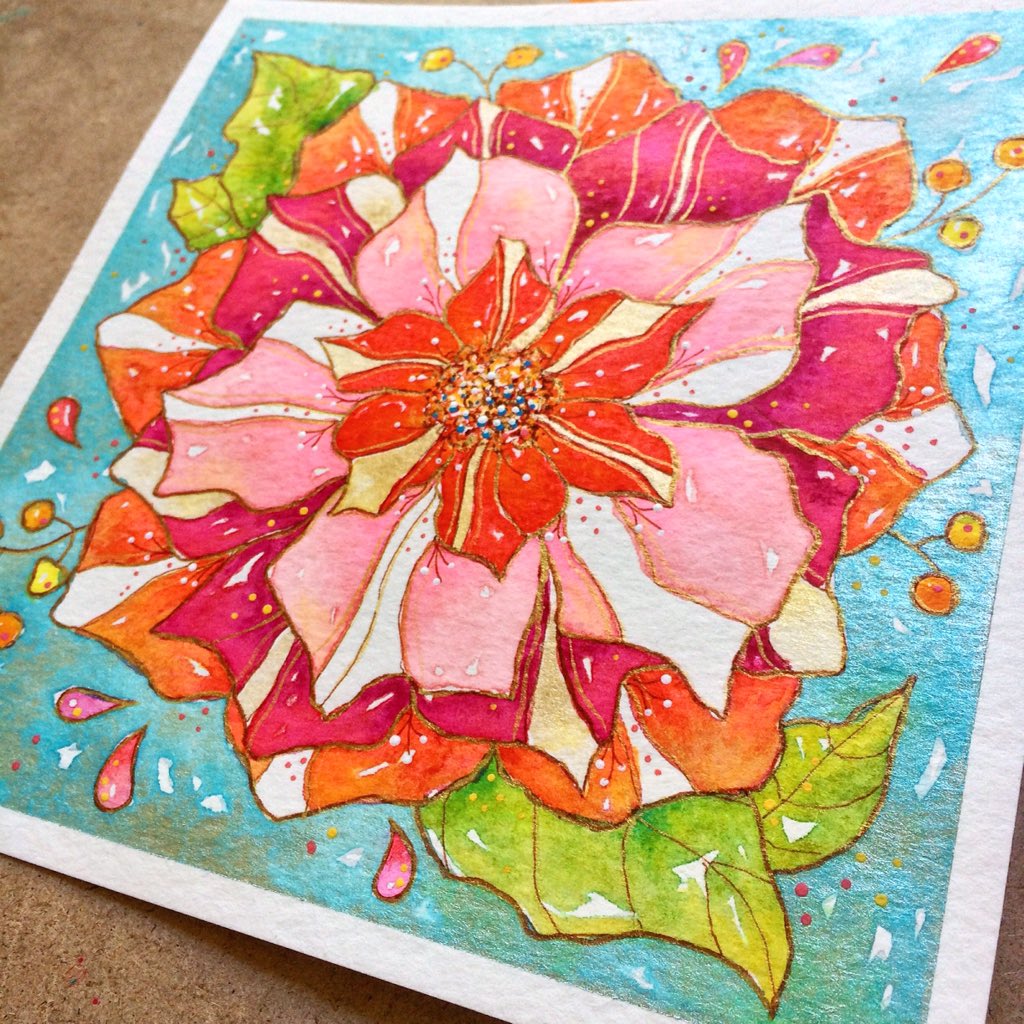 HOCNYC's tweet photo. #flowerfiesta card design close up 🌸
#HOCNYC #hoc #HouseOfCochrane #art #watercolour #greetingcard #design #shimmer https://t.co/R4YfHLy6dQ
