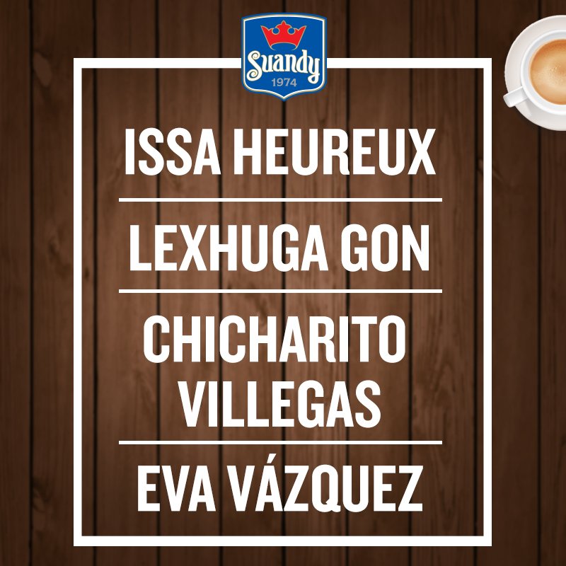 ¡Felicidades a nuestros ganadores! 
Si no ganaste mantente muy pendiente porque muy pronto #SuandyTeConsiente.