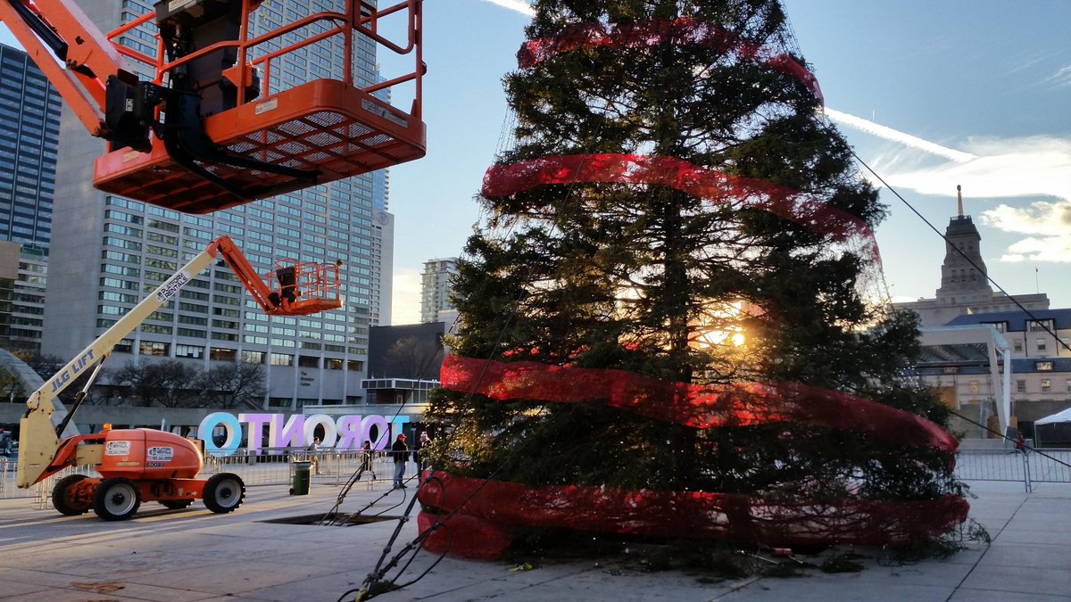 It's beginning to look a lot like Christmas in Toronto.