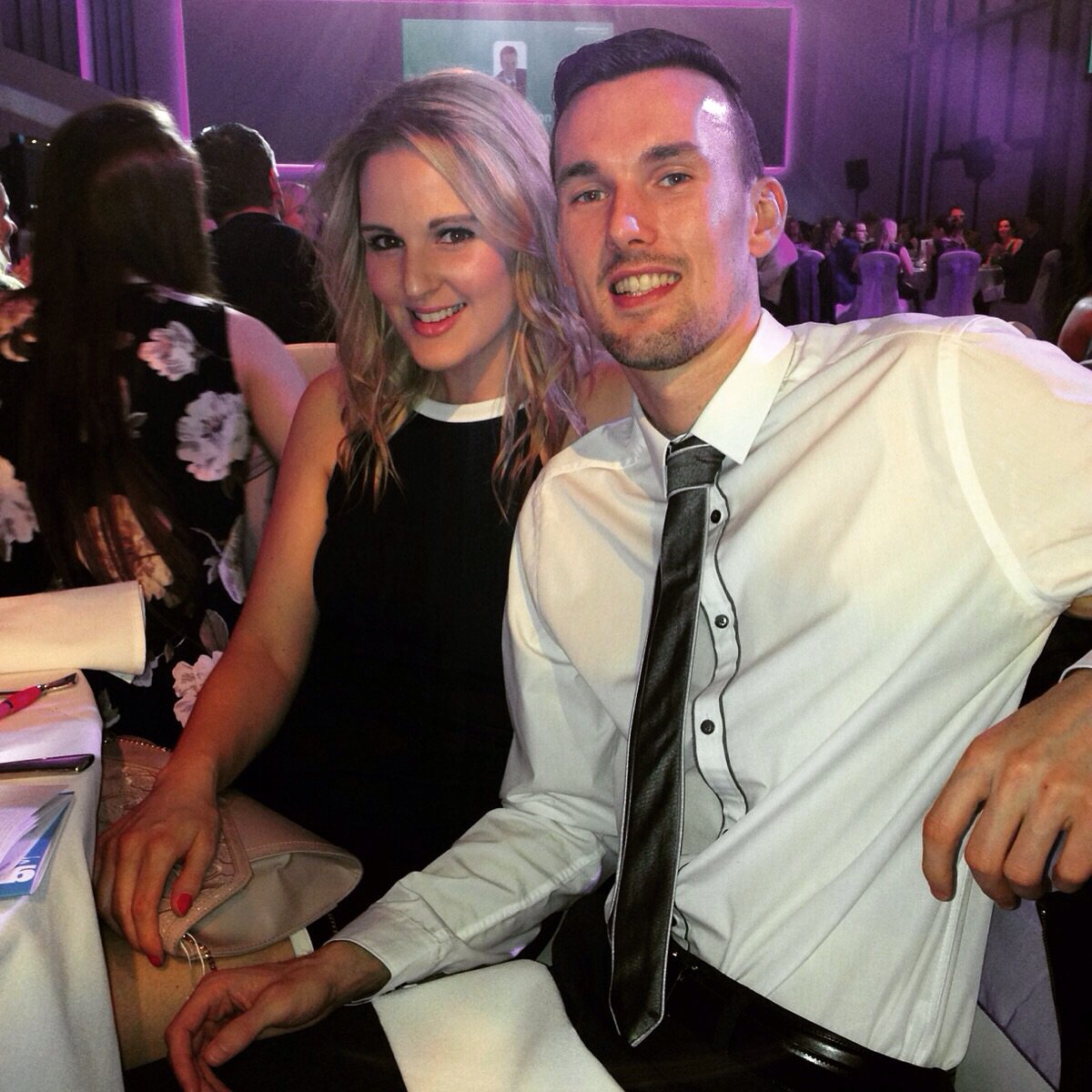 xTKDWAGx's tweet photo. Great night at the #GMSportsAwards with @MStamper_TKD ..Lucky to be in a room with so many inspirational people 🙌🏻 https://t.co/EBWSPTrDDO