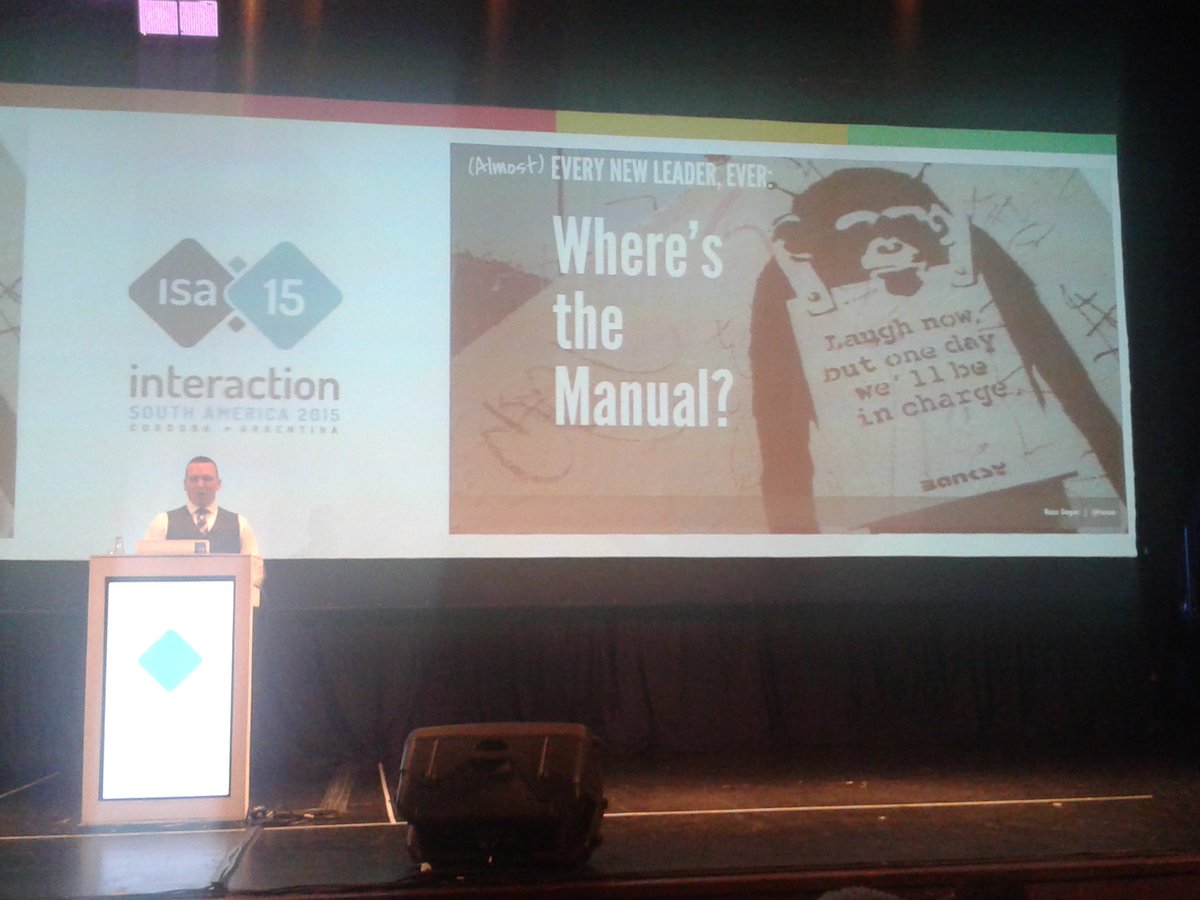 diegobechi's tweet image. "Never do a shitty work well" by Russ Unger #isa15