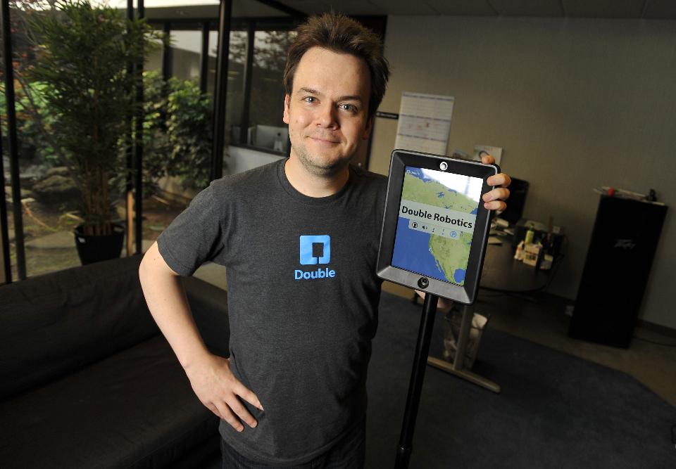 DoubleRobotics's tweet photo. Great feature on @DoubleRobotics &amp; our CEO @DavidCann by @MurrayNewlands! >> https://t.co/KEO07YGahJ via @Forbes https://t.co/JtQ2BJekwf