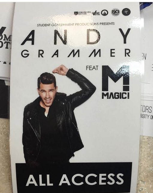 ournameisMAGIC's tweet photo. Let's have a good one!! @andygrammer @UF @FloridaGators https://t.co/jPdYyVuMKU