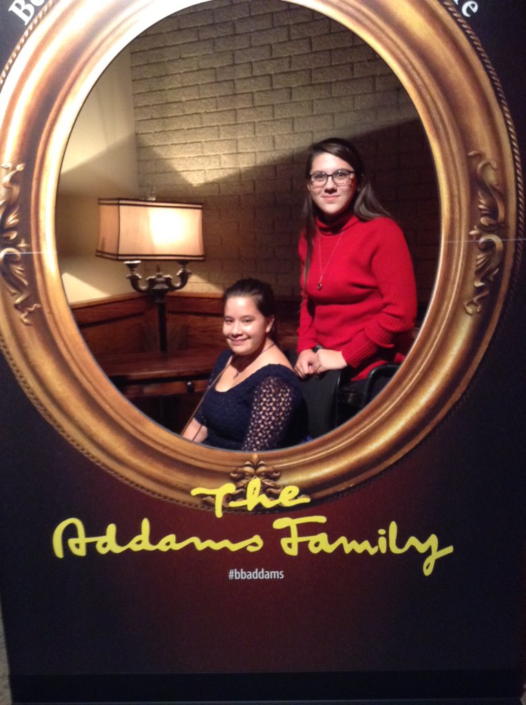 Rene__98's tweet photo. #bbaddams Got to see Addams Family last night at Beef and Boards! Favorite show I've ever seen! https://t.co/TEbdnqNKkP