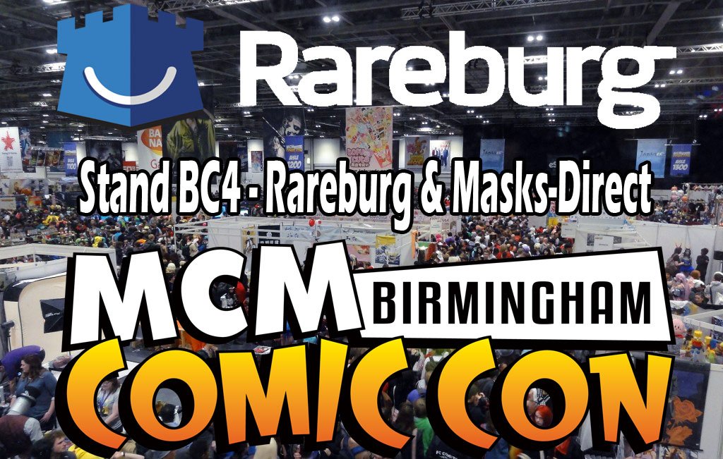 Rareburg's tweet photo. We're At #Comiccon Birmingham This Wkend With Legends @Masksppfx Stand BC4. Come By &amp; See Us If You Are There! https://t.co/YM3td5jfz3