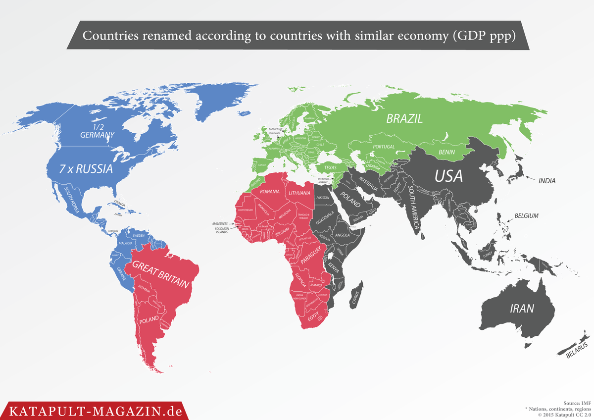 Katapult_en's tweet photo. Countries renamed according to countries with similar #economy : https://t.co/QhrkXcTRoI @Michele_ADAPT https://t.co/I0SRzIlfs3