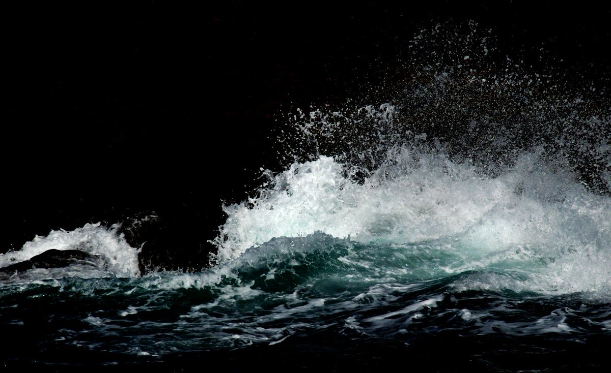 wave crashing on Ramsay Island #Pembrokeshire <a href="/WalesCoastPath/">Llwybr Arfordir Cymru / Wales Coast Path</a> #Wales #photography