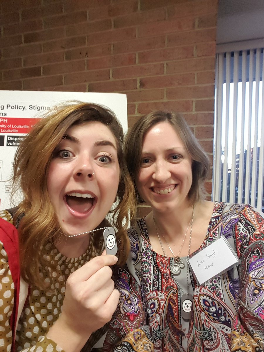 AnneStangl's tweet photo. What a great day at #stigma2015 conference. Love our new mrfriendly doggie tags! Ask me what they mean? https://t.co/oAqBFj1gRd