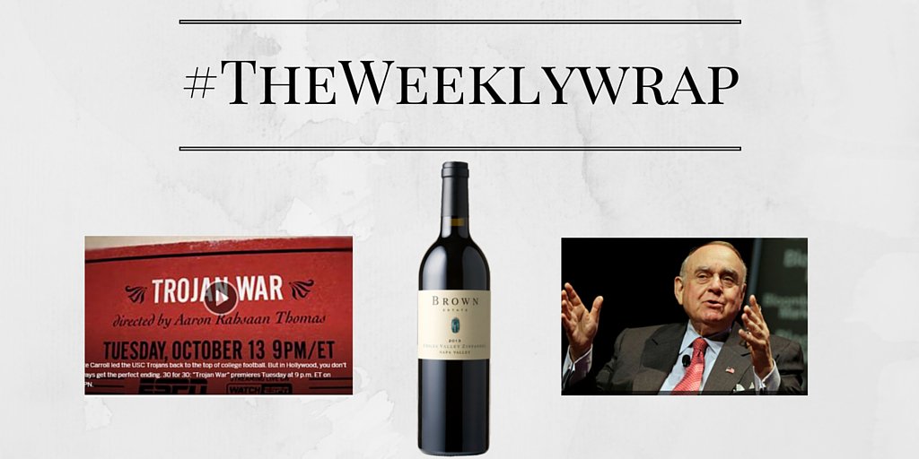 AWMGroup's tweet photo. Faulty assumptions, the trojan war &amp; @brownestate wine @brandonaverill #theweeklywrap https://t.co/o3OlmK0pJs https://t.co/XtvqDPbqej