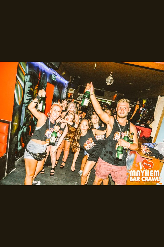ayianapaevents's tweet photo. #mayhembarcrawl @mayhemnapa free champagne! Every Saturday night in #ayianapa https://t.co/r8Zutxxhfd