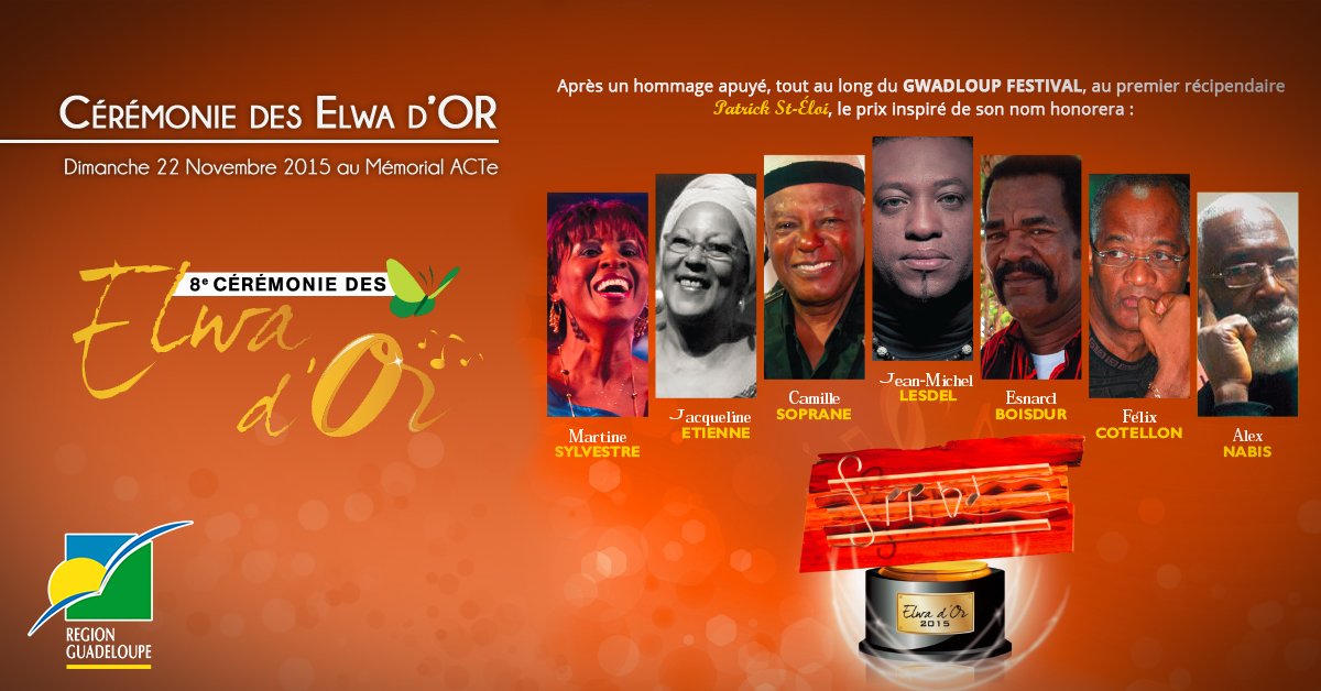 CRGuadeloupe's tweet photo. Remise des Elwa d'Or ce soir au @memorial_acte @VlgMiniTransat et concerts pour la clôture de la @MiniTransat2015 https://t.co/vkktQskEsV