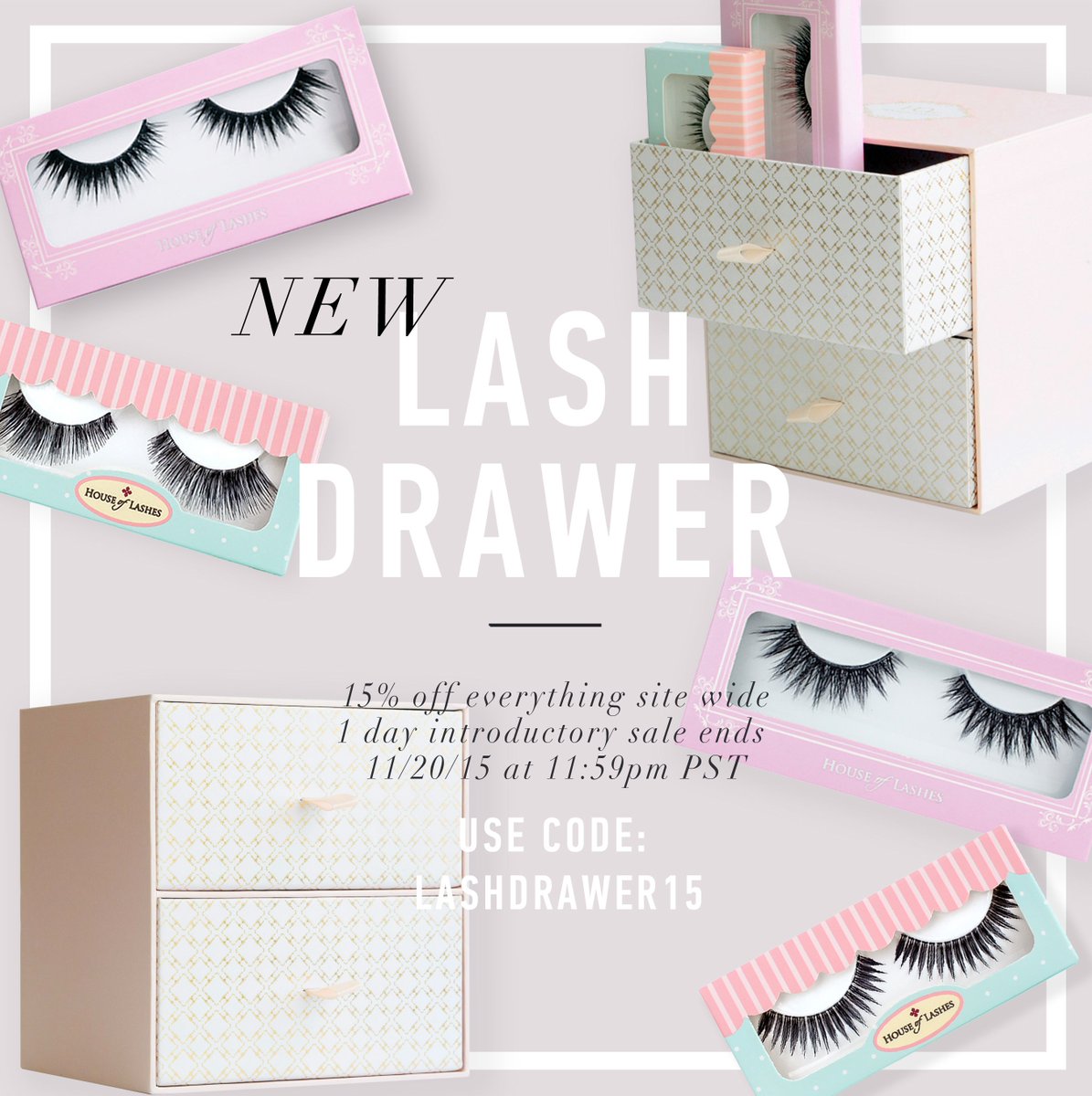 houseoflashes's tweet photo. Checkout our new #LashDrawer &amp; visit #HOL for 15% off your entire purchase TODAY ONLY!  https://t.co/O1UMTyM48C https://t.co/uDcj9k7IBR