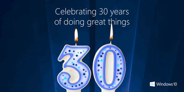 msdev's tweet photo. 30 looks good on you, @Windows! Here’s to all of the devs behind the magic. #Windows30th https://t.co/n0heMz3C0r https://t.co/CnPL7aFfye