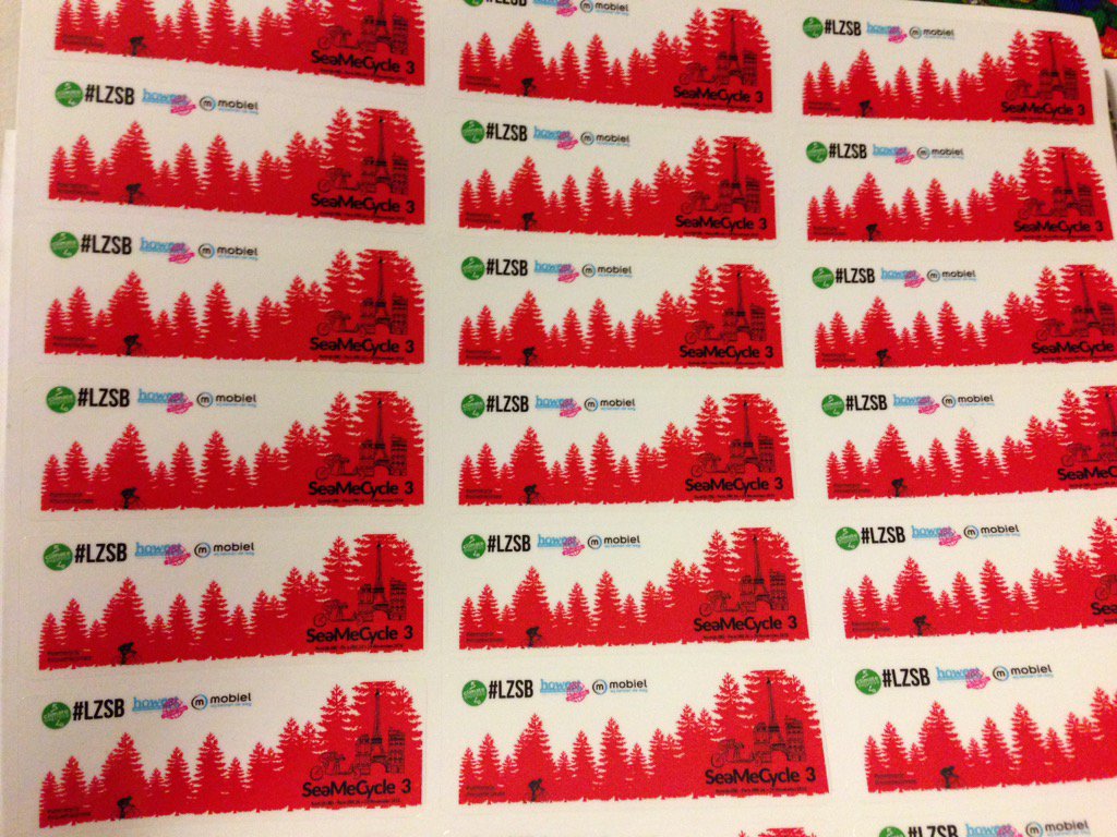 SeeMeCycle3's tweet photo. #SeeMeCycle stickers arrived &amp; are beautiful Thanks @PlakwerkOntwerp #LZSB @Howest_Intl @Climate_Express @Mobielvzw https://t.co/YryHLo0iIb