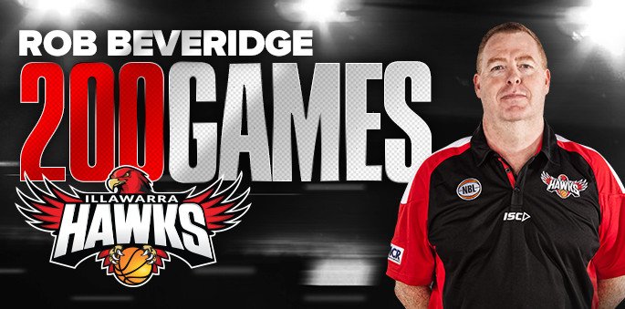 NBL's tweet photo. Congratulations to Rob Beveridge from @illawarrahawks for reaching 200th Game Milestone!! #HardBall #NBL #200thGame https://t.co/YkIf5TLrT4