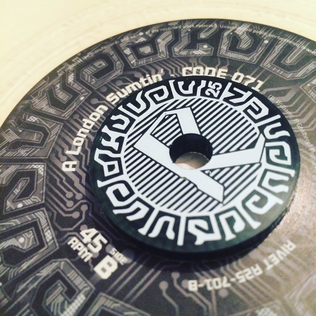 #reinforced25 #45friday coming December - A London Sumtin' on wax 7' clear #vinyl #45adapter #code071 #boxset