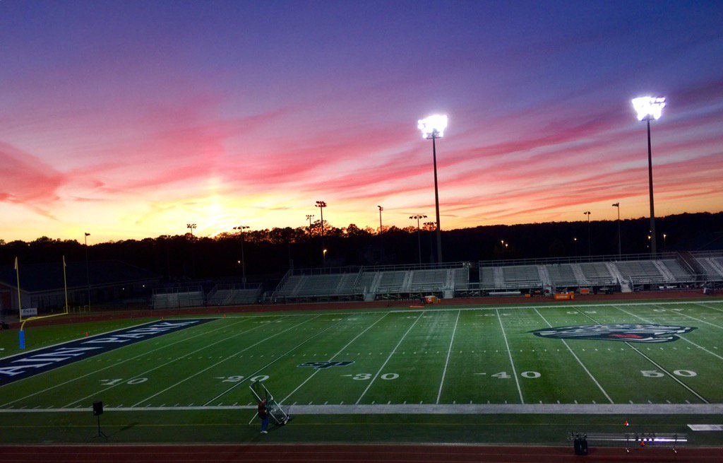 Great pic of Jaguar Stadium before the semis! <a href="/HooverSchools/">Hoover City Schools</a>