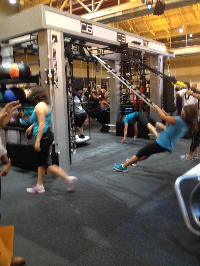 BallardKing's tweet photo. The quantity of functional training at the expo indicates this trend is on the increase.  @ABCandExpo #ABCnola https://t.co/Z6B7bjSxzx
