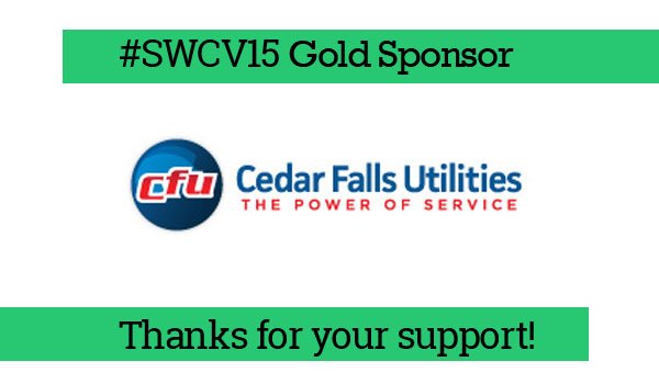 swcedarvalley's tweet photo. .@CFUNews is one of our GOLD sponsors for #SWCV15 this year! Thanks for  making it great! https://t.co/5dMZ3Ndsyf https://t.co/yk1dK19plU