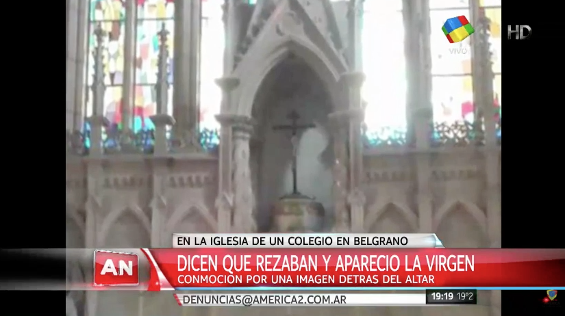 AmericaTV's tweet photo. Conmoción en Belgrano por la aparición de una imagen de la Virgen
@a2noticias --> https://t.co/ZnNEPBX7mn https://t.co/EyMGQ12klJ
