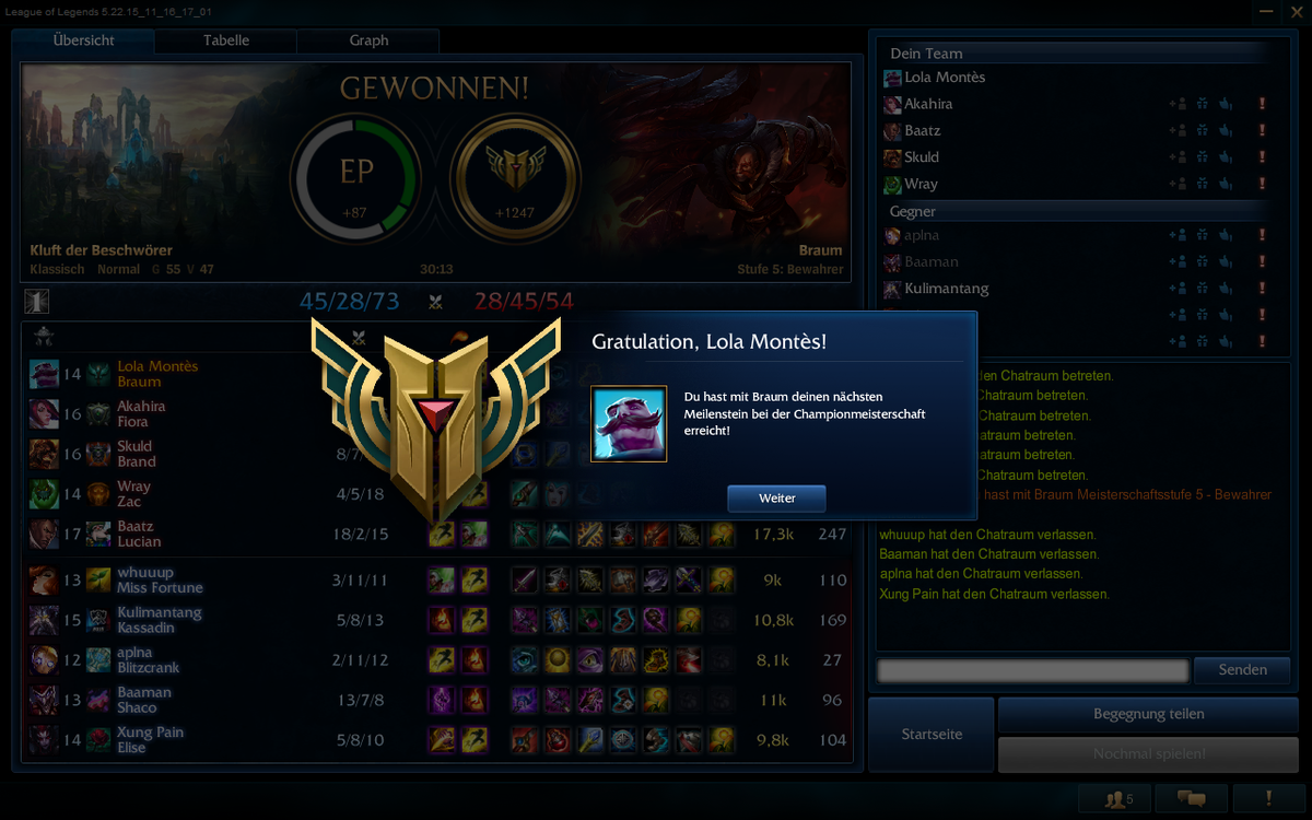 VroniRubin's tweet photo. VICTORY!! #Braum #LeagueOfLegends
#Kuroshima #Bärnard #Drayo #Baatz https://t.co/olOWSSQYyI
