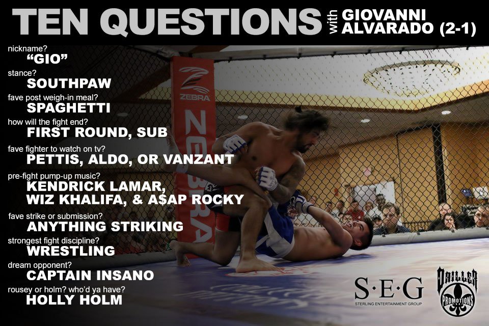 ignitefights's tweet photo. First installment of "Ten Questions" w/ @_VOLTRON_22! He's back in action Dec. 12 - 155 lb. Championship! #ATT7 https://t.co/5BEF1OJiQG