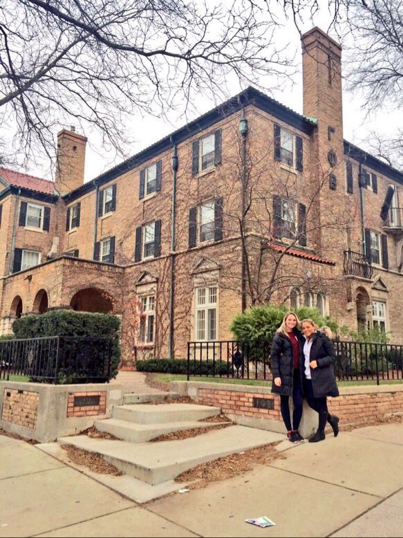 Two of our sisters stopped by the <a href="/GammaGPB/">GPhiB Wisconsin</a> chapter today! 🌙