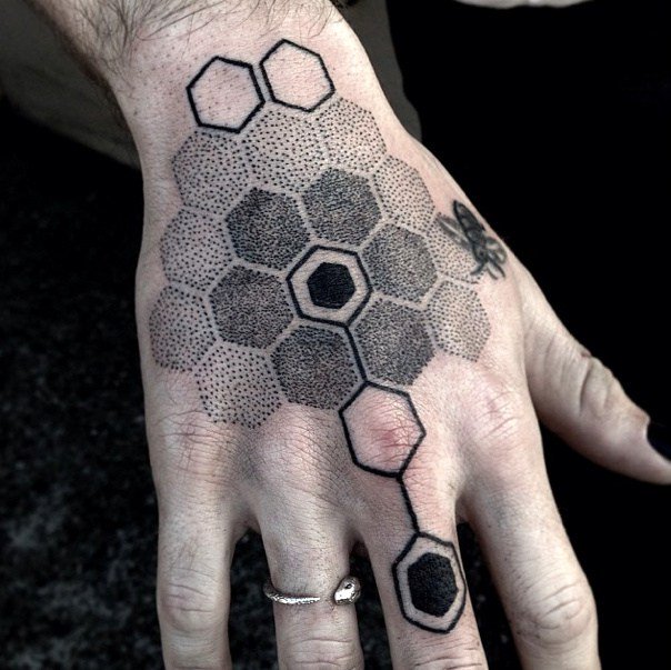 Bee and Honeycomb Tattoo by Chris Good: TattooNOW