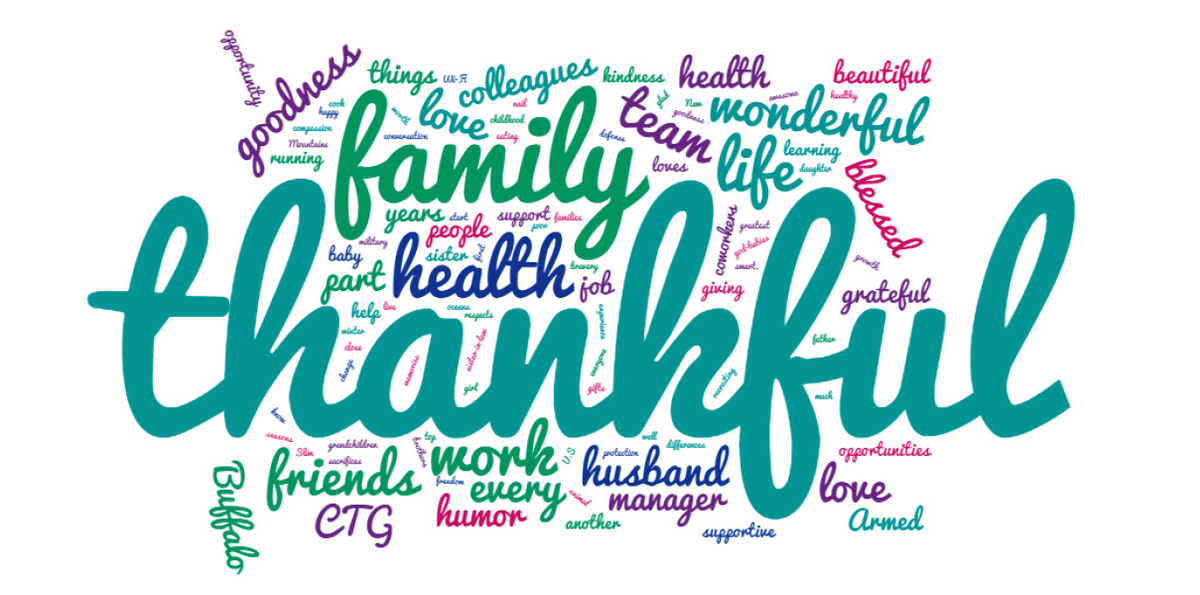 CTGinc's tweet photo. Thanksgiving is almost here! Next week, we'll be tweeting grateful thoughts from CTG employees. #CTGatwork https://t.co/fijdf1RkKS