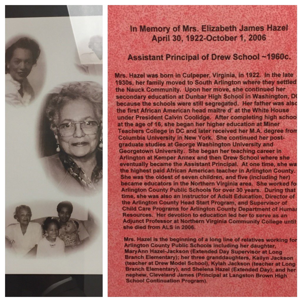 Thank you <a href="/APSDrew/">Dr. Charles R. Drew Elementary</a> for celebrating the Nauck History and HR History in Arlington!