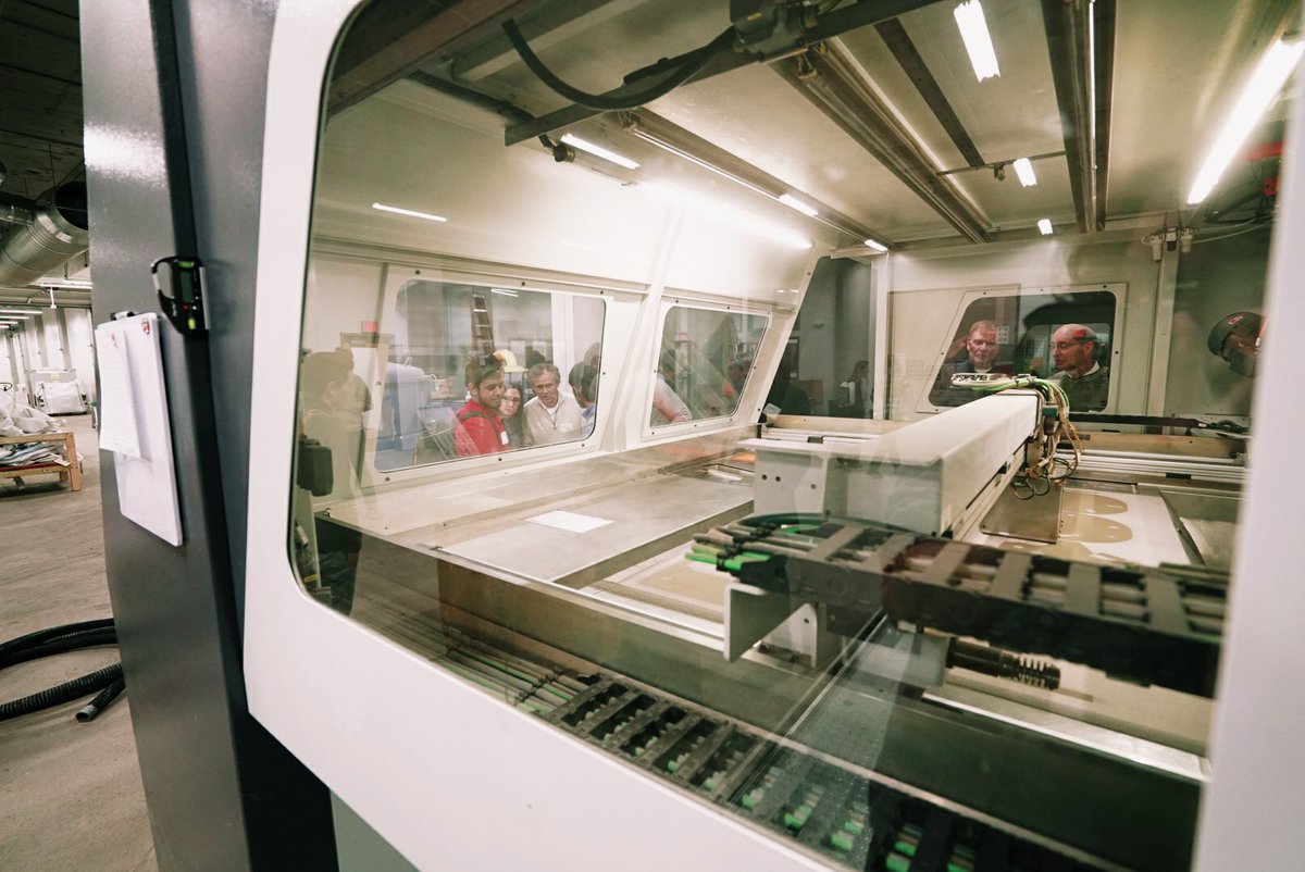 swcedarvalley's tweet photo. Oh, you know, just the nation's largest sand mold 3D printers. One of the many things you'll see at #SWCV15. https://t.co/F3VIeryO0O