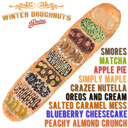 ohpoutineph's tweet image. They're Winter Doughnuts! This is cheaper than therapy! #ohpoutineph #ohpoutine #winterdoughnuts