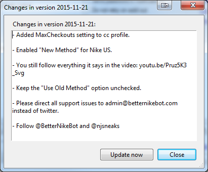 botbnb's tweet photo. BNB Update! Added MaxCheckouts option... #DBSZN #TeamBnb @njsneaks https://t.co/KL9TOkBlxb https://t.co/QFdABhpvN8