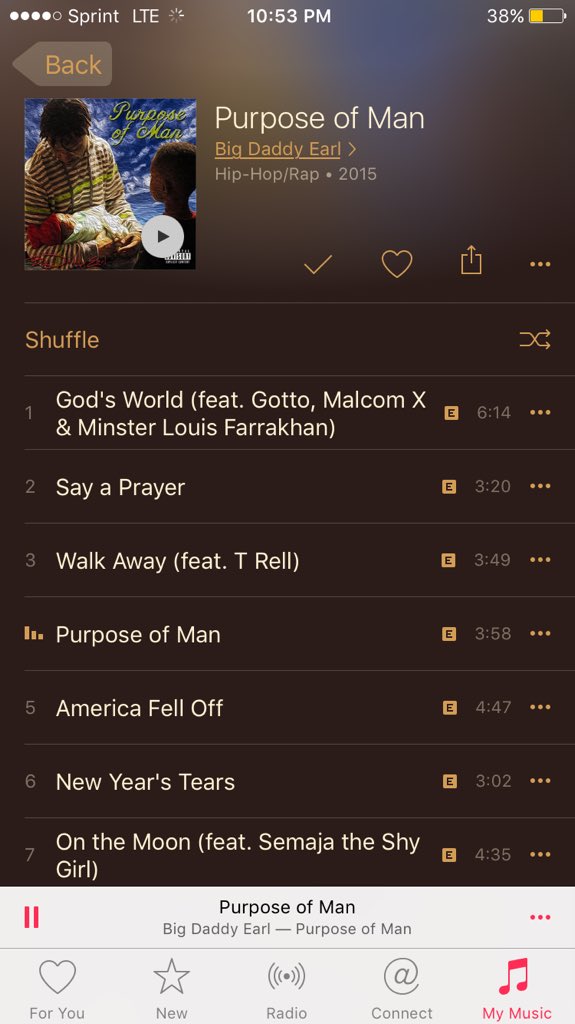 608trayce's tweet photo. I got that #PurposeOfMan on @AppleMusic . On my entire soul @BigDaddyEarl74 is the truth with this shit https://t.co/Fk63cy8lbm