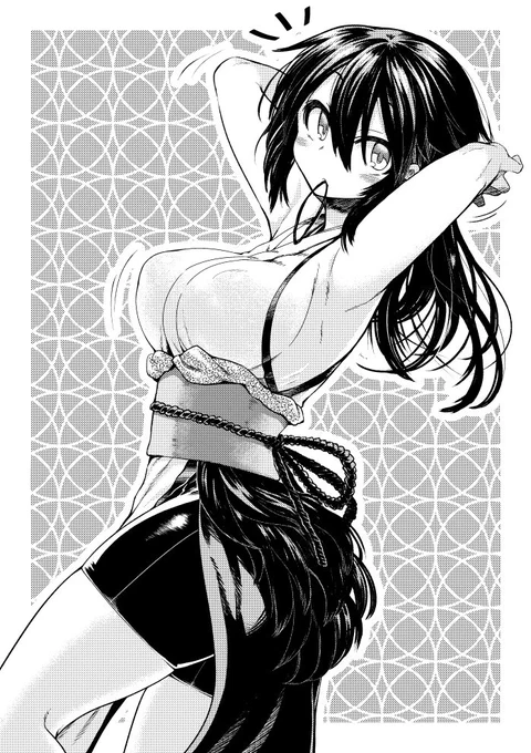 白丸さん@shiro_maru のコミティア本で描いたゲスト絵の文字無し版 