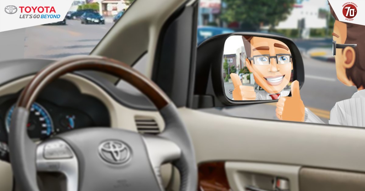 RT kalo suka ngaca di kaca mobil Toyota yang kacanya kinclong :D #ToyotaSharing