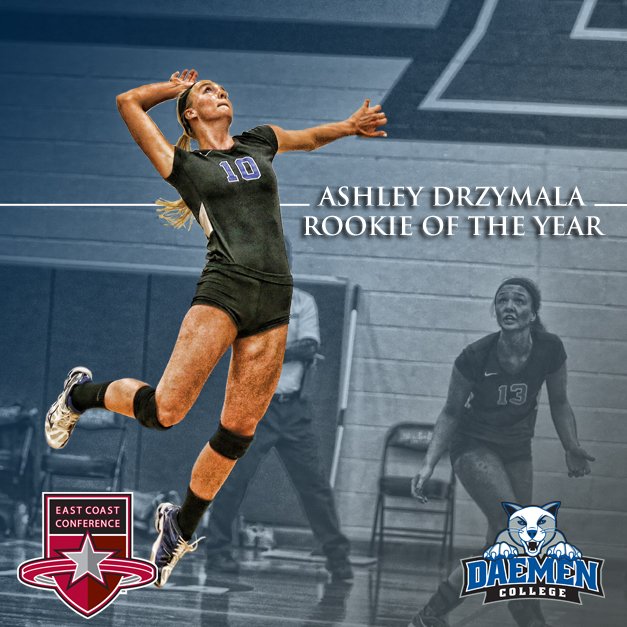 ECC VB Rookie of the Year - Ashley Drzymala of <a href="/DaemenAthletics/">Daemen Wildcats</a>